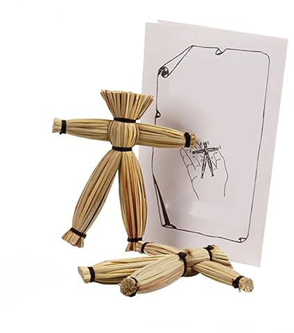 ibasenice 2St Tag der Toten Puppe Marionette Nahaufnahmespielzeug Gefälligkeit für Geburtstagsfeiern Spielzeuge Psychokinese-Stütze Requisite Vogelscheuche Straße Requisiten -Puppe 8g