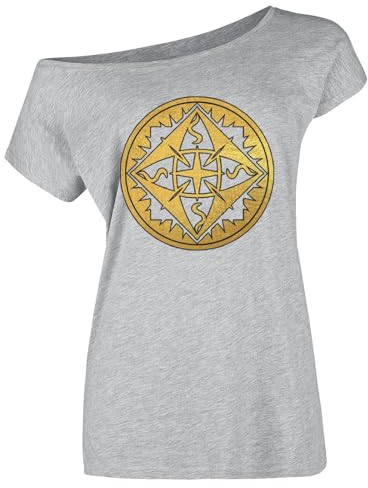 The Lord of The Rings Legolas Damen Loose-Shirt grau meliert, Größe:S