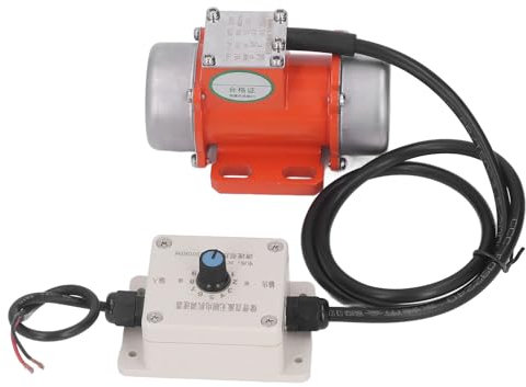 Electric Vibrating Motor Electric Vibrating Motor, Concrete Vibrator Brushless DC Vibration Motor with Speed Controller 30W 4000RPM for Electric Power (DC12V)