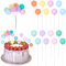 Molain Rainbow Tortendeko Kugeln, 16 Stück Mini Tortendeko Luftballons, Bunte Luftballons Cake Topper DIY Mini Ballon Cake Topper für Geburtstagsfeier Hochzeit Jahrestag Babyparty(Farbe 2)