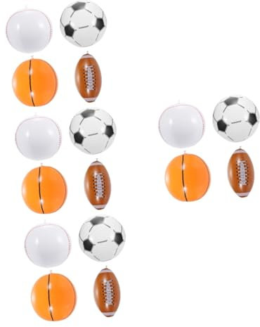 JOINPAYA 4ensembles Set De Ballons Gonflables De Plage Activités Sportives pour Comprenant Football Baseball Basketball Et Rugby Jouets Aquatiques Amusants pour Piscine
