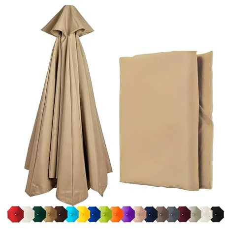 Replacement Parasol Canopy 8/6 Arms, Garden Umbrella Replacement Canopy Cover 2.0m 2.5m 2.7m 3.0m, Parasol Umbrella Replacement Canopy, Parasol Cover Replacement for Garden Parasol Umbrella Canopy