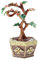 DRHTDXEJ Practical Money Tree Desktop Ornament Metal Box for Organizing Accessories and Knick Knacks Stylish Jewelry Holder