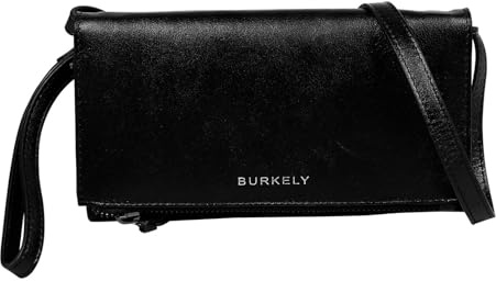 Burkely Leder Handytasche Creased Crystal Phone Bag Black schwarz