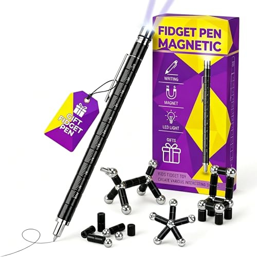 Birthday Gifts for Men Women Teens - Magnetic Fidget Pen, Father s Day Gifts from Daughter Son, Cool Gadget Stress Relief Desk Toy for Teenage Girls Boys, Presents for Dad