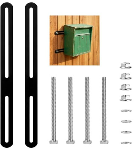 2 Pz Kit Montaggio Cassetta Postale, Connettori in Acciaio Inox con Viti