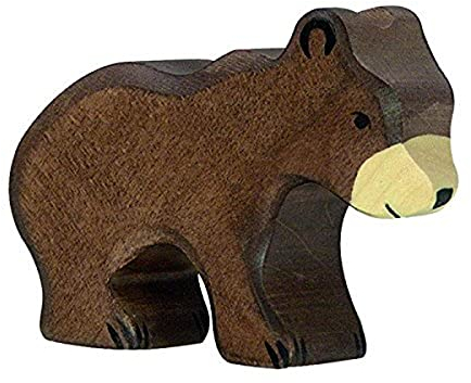 Holztiger Braunbär, klein, 80185