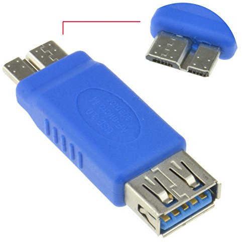USB 3,0 SuperSpeed A Femelle vers Micro B Mâle 10 Broches Adaptateur