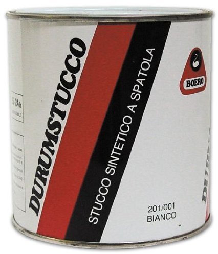 Stucco a solvente per ferro e legno Durumstucco Boero colore Bianco Lt.0,500