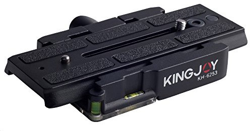 Kingjoy KH-6253 Rapid Connect Adapter Plate with Sliding Quick Release Plate and Spirit Level