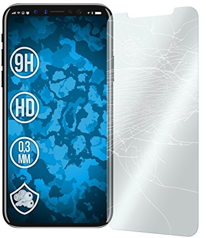PhoneNatic 2er-Pack Glas-Folie klar kompatibel mit Apple iPhone 11 Pro/Xs/X - Schutzglas für iPhone 11 Pro/Xs/X