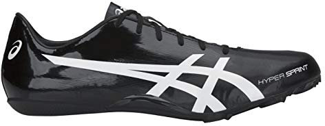 ASICS Herren Hypersprint 7 Track Laufschuhe mit Schnürsenkel Schwarz 39