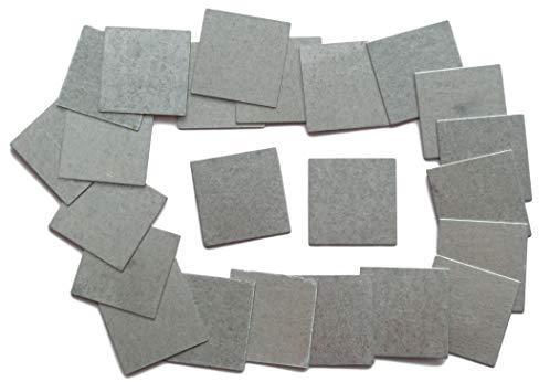 Mina-Pro Placas de acero de 25 mm, 25 unidades, galvanizadas, 0,5 mm, 4 cantos, rectangular, cabeza plana, rosca completa, 5 mm x 25 mm, tornillos autorroscantes, estándar, 200-300 N/mm², tornillos