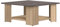 Symbiosis Square Table Basse Chêne Naturel et Béton 67x67x30,5 cm