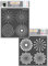 CrafTreat Dot Mandala Stencils for Painting on Wood, Canvas, Paper, Fabric, Floor, Wall and Tile - Dot Mandala Outlines and Dot Mandala Basics - 2 Pcs - 6x6 Inches Each - Reusable DIY Craft Stencils