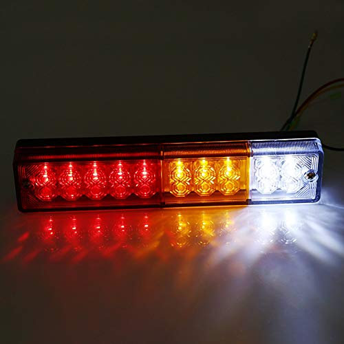 2pcs 12V LED arrière feux arrière inverser tourner Ute camion remorque caravane indicateur adapté pour remorques camions Utes bateau caravanes(12V)+feux remorque led feux remorque led feux remo