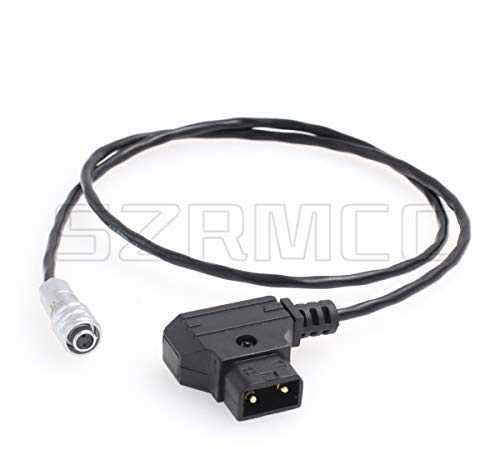 SZRMCC BMPCC 4K Blackmagic Pocket Cinema Camera 4K D Tap à Weipu 2 Broches Femelle V Mount Gold Mount Battery Power Cable(Straight Cable)