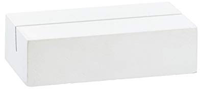 MIK funshopping Kartenhalter Tischkartenhalter Menükartenhalter aus Holz weiß - ideal für die Hochzeit (1)