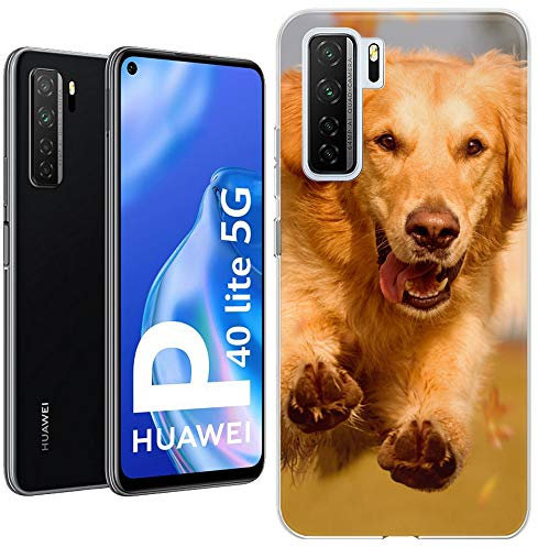 Movilshop Personaliza tu Funda [Huawei P40 Lite 5G] de Silicona Flexible Transparente Carcasa Case Cover de Gel TPU para Smartphone