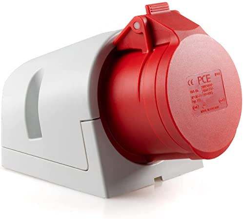 5-polig Wandsteckdose Stecker Steckdose Aufputz 16A 32A 63A Drehstrom IP44 IP65 (Wandsteckdose 16A X100270)
