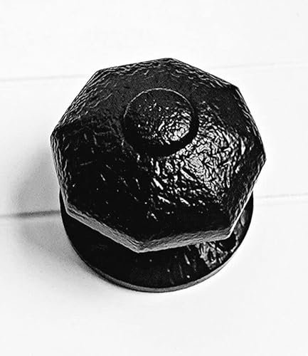 Manor Cast Iron Mortise Knob Black Sprung