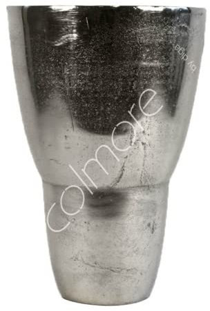 Vase Bodenvase Silber Metall Modern Tisch Deko 39 cm Diga Colmore