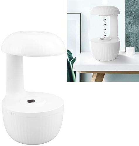 Tonysa Anti Schwerkraft Luftbefeuchter 500 Ml, Wassertropfen Luftbefeuchter mit Automatischem Abschaltschutz für Schlafzimmer, Tragbares Wassernachfüllen, Kühler Nebel für Befeuchtete Luf