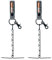 MELOTOUGH Band-Tanga für Werkzeuggürtel, Taille, elektrisches Klebeband, Kette mit Schlüsselanhänger und Karabinerhaken für Gürtel, Grau, 2 Stück