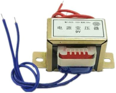 Fuente de alimentación AC transformador 2W/3W/5W 220V a 6/9/12/15/24V voltaje único salida de 2 cables (5W, 9V)