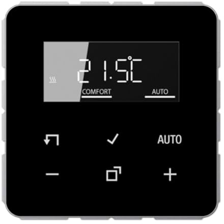 Thermostat avec Affichage CD Standard Noir Référence : JUNG TRDCD1790SW