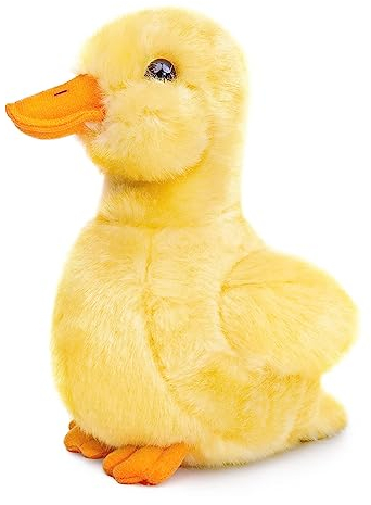 lilizzhoumax Plüschtier gelbe Ente 15cm/6” Simuliertes Tier Kawaii Plüschtier gelbe Ente Realistische Plüschtier gelbe Ente Spielzeug für Wilde Tiere Geschenk für Freunde und Kinder pelziges