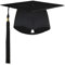 RichDeer Bachelor Hut Doktorhut Graduation Hat Absolventenhut Schwarz, Graduation Cap, Abschluss Master Hut, Abitur Geschenke für Abschlussfeiern vom Studium, Universität, Hochschule, Abitur, Unisex