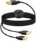 RIIEYOCA 2,5m Cable de Impresora usb, 2 USB-A a USB-B Cable de Impresora Splitter con Botón Toggle, 2 en 1 salida Compartida para Impresora, Escáner