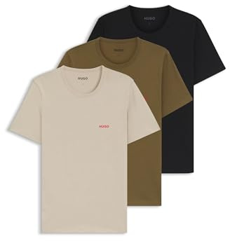 HUGO Three-Pack Logo-Print Cotton T-Shirts