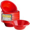 1InTheHome Red Plastic Bowls 12 Oz, Disposable Party Bowls - Red Soup Bowls (Pack of 125)