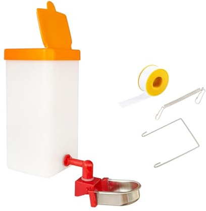 1000ml Kaninchen Automatischer Wasserspender Hängend Haustier Trinkflasche für Meerschweinchen Chinchillas Igel Frettchen (orange, 1)