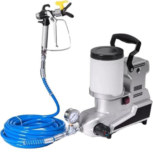 Airless Paint Sprayer Electric Wall Spray Gun - 2.5L/Min, 2L Capacity, 5m Hose - Portable for Home Interior and Exterior, Garage, Deck, and Furniture