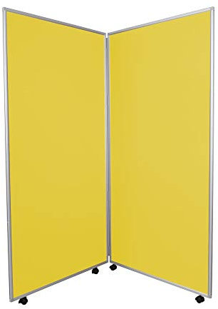 Tragbarer faltbarer Prospektständer aus Aluminium, 3 Größen und 11 Farben, Jumbo-Format, Gelb