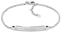 Tommy Hilfiger Jewelry Gliederarmband für Damen aus Edelstahl mit der Ikonischen Flagge - 2780952