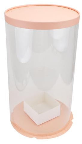 LOLIPPYY Blumenverpackungsbox Transparent Klein aus PVC mit Deckel Handliche Geschenkbox für Frische Blumensträuße zum Valentinstag