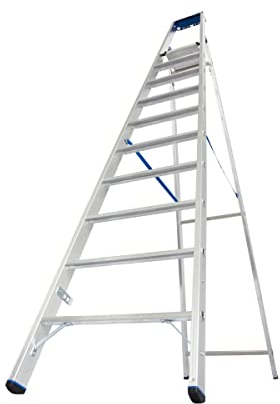 Krause 124562 Aluminium Stufen-Stehleiter Arbeitshöhe (max.): 4.35m Silber DIN EN 131 13kg