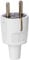 as - Schwabe PVC Stecker - Schutzkontaktstecker mit doppeltem Schutzkontakt - Anschluss Leitungen bis max. 1,5mm² - 230V - 16A - IP20 - Grau, 62220