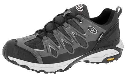 Brütting Herren Expedition Walkingschuhe, Schwarz Grau, 39 EU