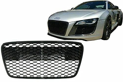 KITT fgaur8wobb Front Central Grill 2007–2012 Schwarz Glänzend ABS Kunststoff + Nummernschild