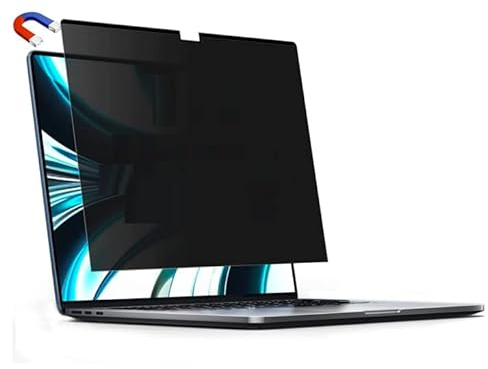 Thorani Magnetische Blickschutzfolie für MacBook Pro 15 Zoll – Sichtschutz & Displayschutz Laptop – Privacy Filter für seitliche Blicke – Kratzfeste Folie – Einfache Magnet-Befestigung