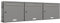 AL Briefkastensysteme 3er Briefkastenanlage Aluminiumgrau RAL 9007, Premium Briefkasten DIN A4, 3 Fach Postkasten modern Aufputz