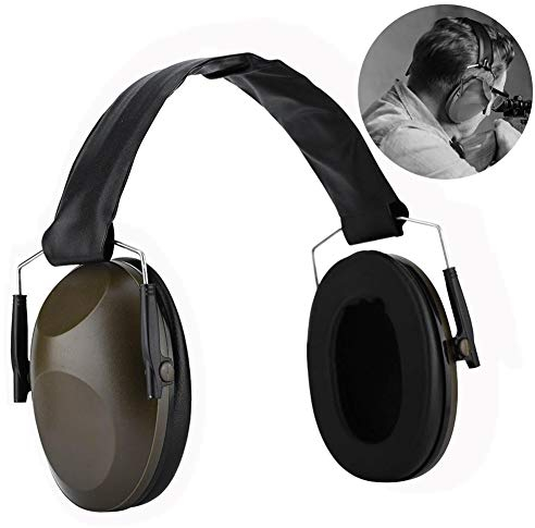 Topiky Sportschießen-Ohrenschützer für Gehörschutz, Anti-Lärm-Faltbarer Jäger-Schallschutz-Gehörschutz-Gehörschutz, für Outdoor-Jagd/Lernen/Industrie/Schlafen(Armeegrün)