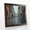 Orion Deluxe Bilderrahmen Posterrahmen 70x100 cm Farbe und Verglasung wählbar Eiche Dunkel Mooreiche Dekor 100x70 cm mit weisser Rückwand und klarem Kunstglas 1 mm