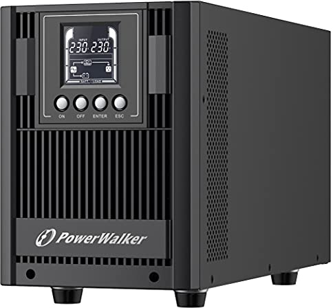 PowerWalker VFI 2000 AT - 2000 VA / 1800 W - Online-USV - Schwarz - Tower