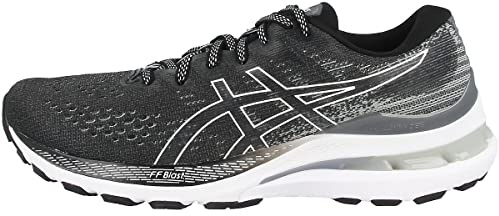 ASICS Kayano 28 Straßenlaufschuhe für Frauen Schwarz Weiß
